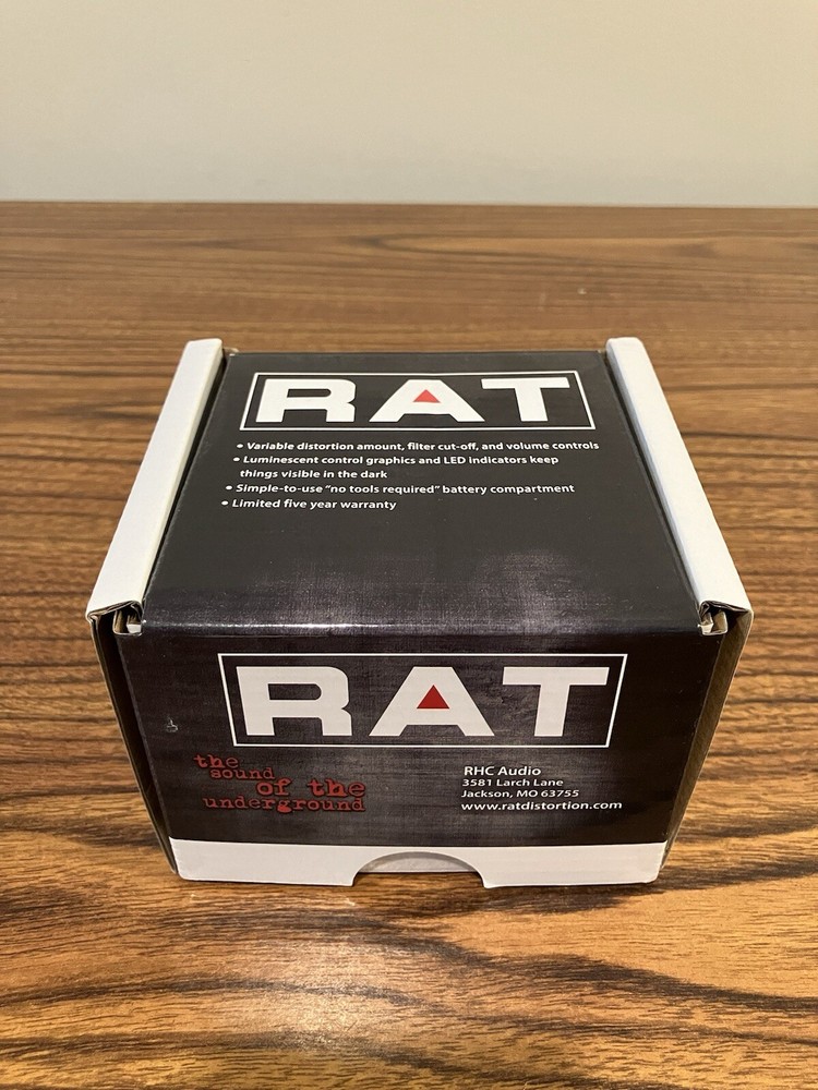 White ProCo Rat Distortion Effects Pedal