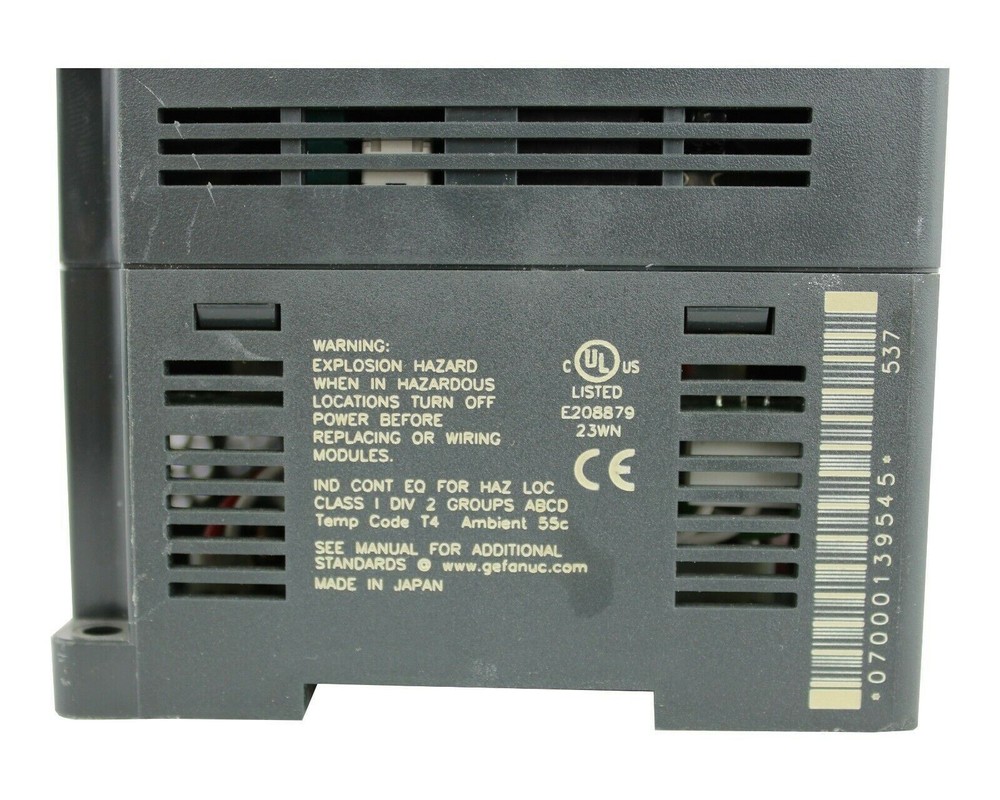 GE FANUC VERSAMAX MICRO CONTROLLER 16 DC INPUT P/N IC200UDR005-BF