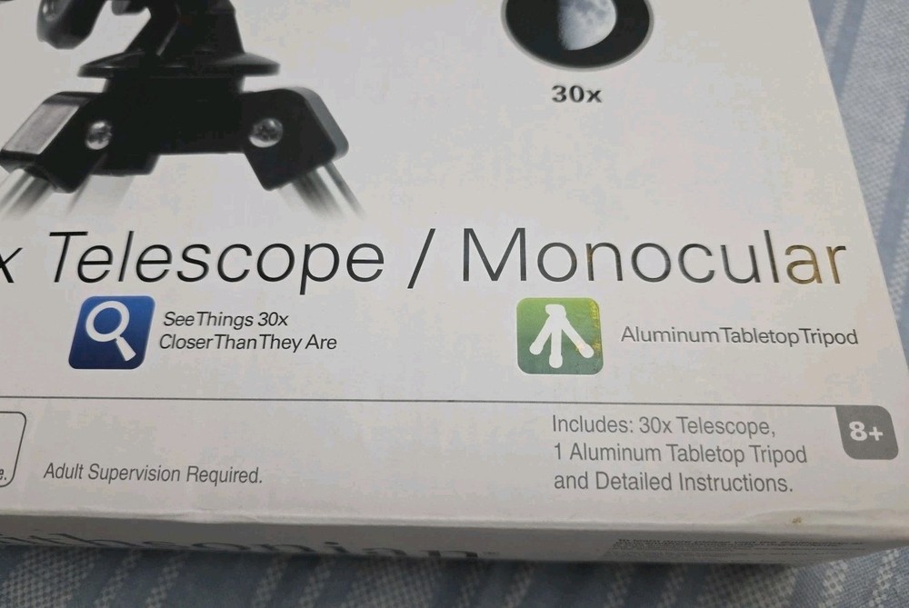 Smithsonian 30x Telescope/Monocular - New In Box