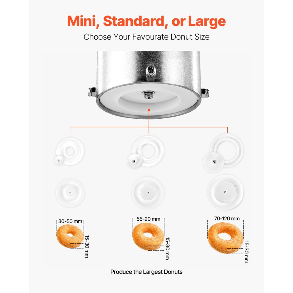 Commercial Automatic Donuts Making Machine Doughnut Maker Single Row 90 PCS/H
