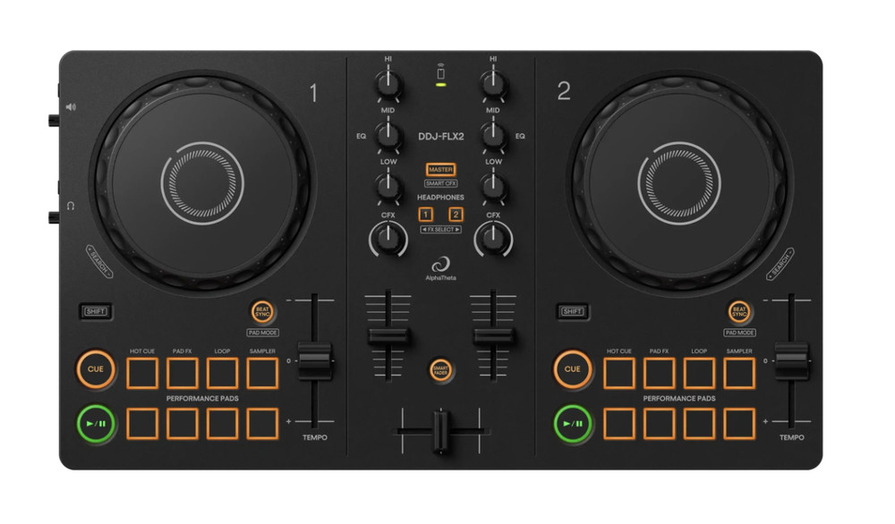 AlphaTheta DDJ-FLX2 - Compact 2-Channel DJ Controller