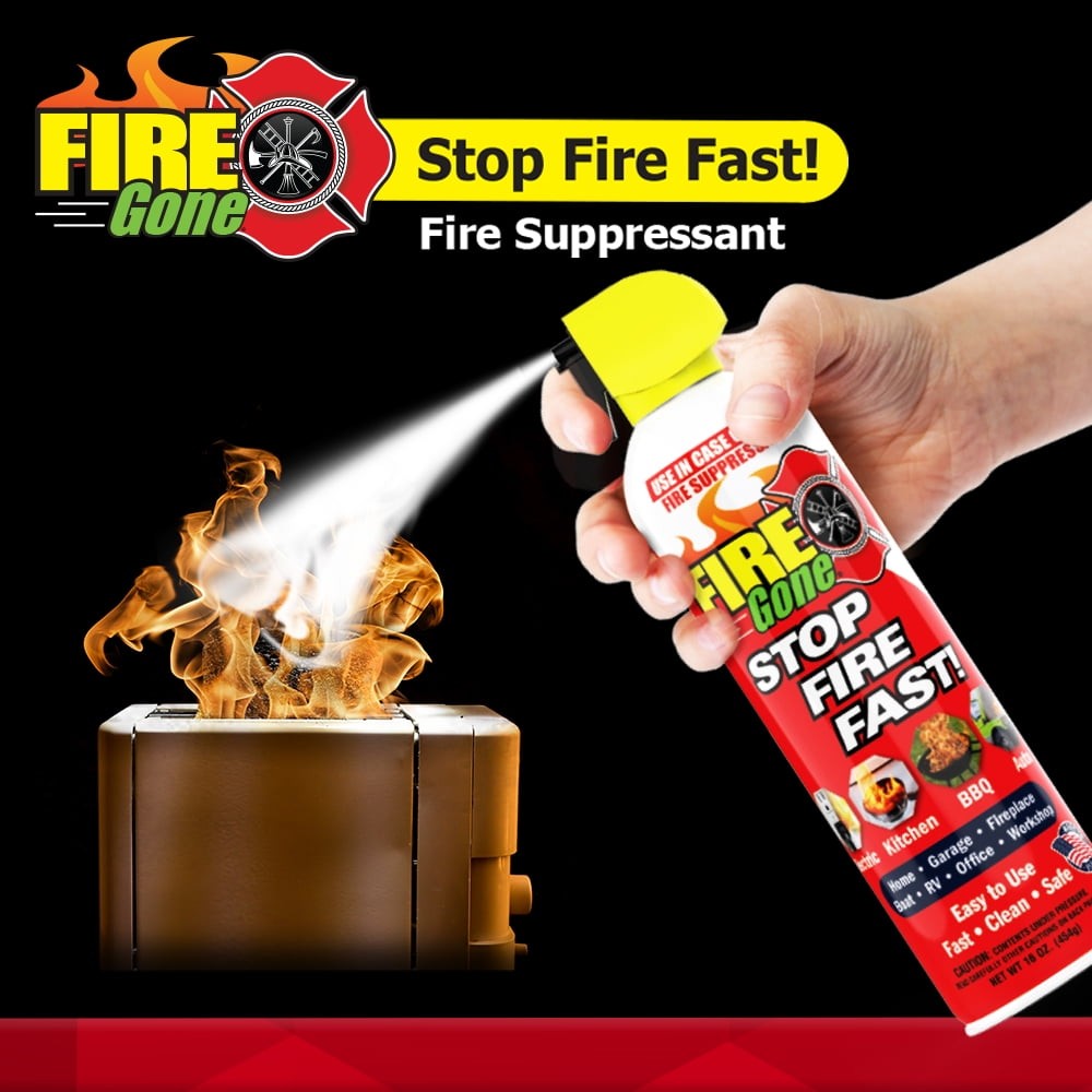 (2 pack) Fire Gone 16 oz Fire Extinguishing Spray