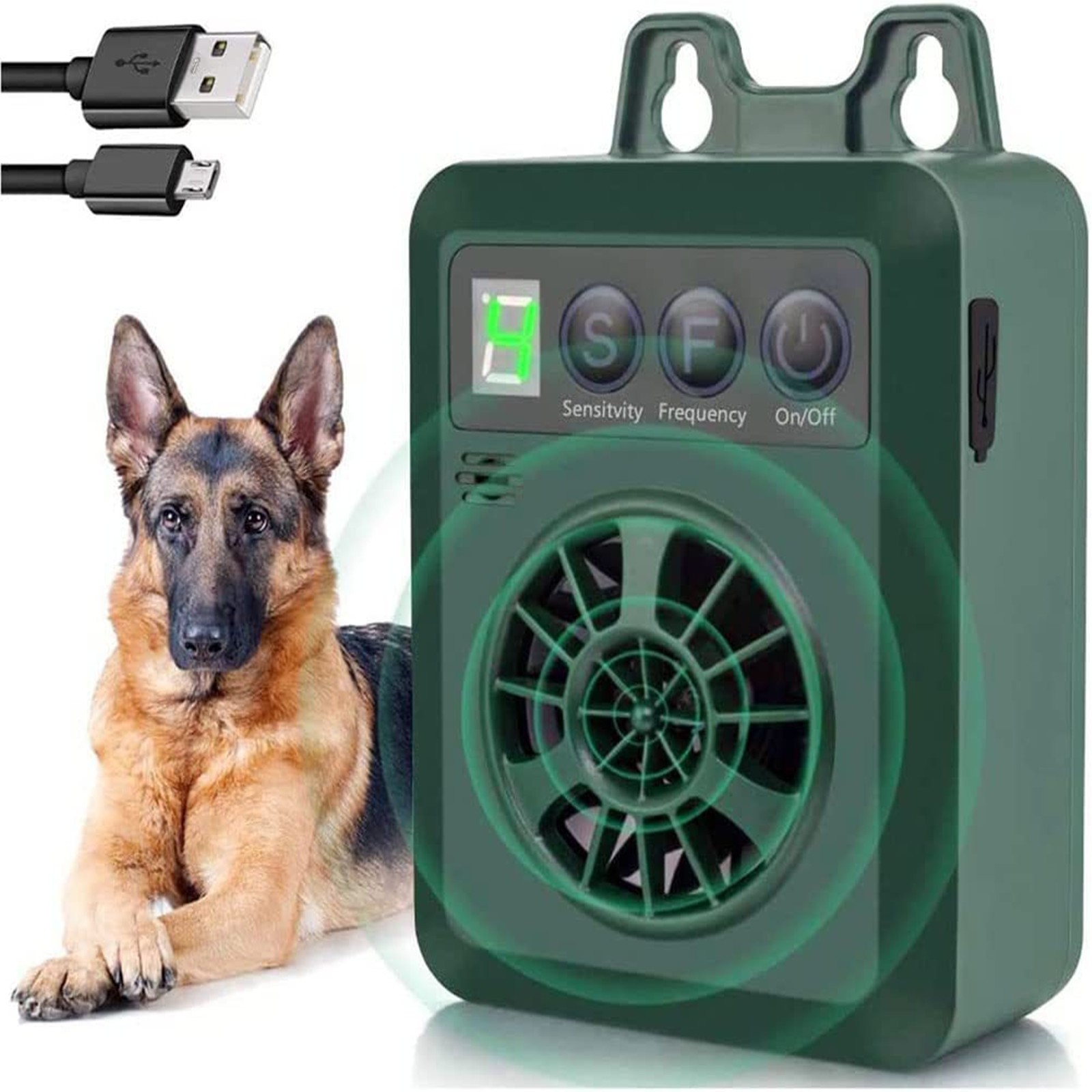 Rechargeable Ultrasonic Pet Anti Barking Device Dog Bark Control Repeller Tool