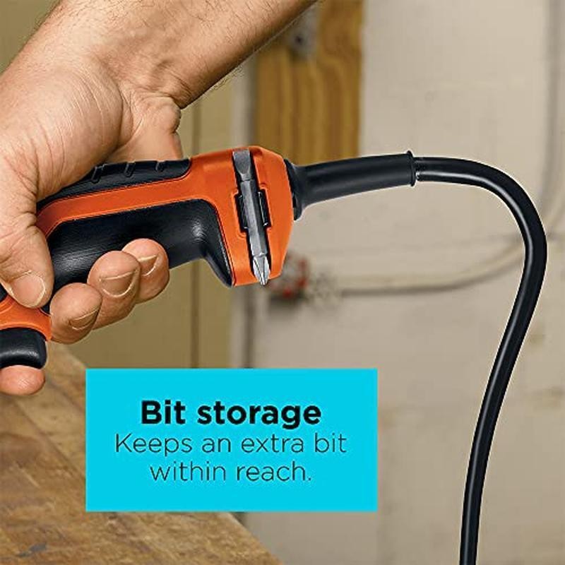 Powerful Corded Drill 55Amp Variable Speed Compact Onboard Bit Storage New