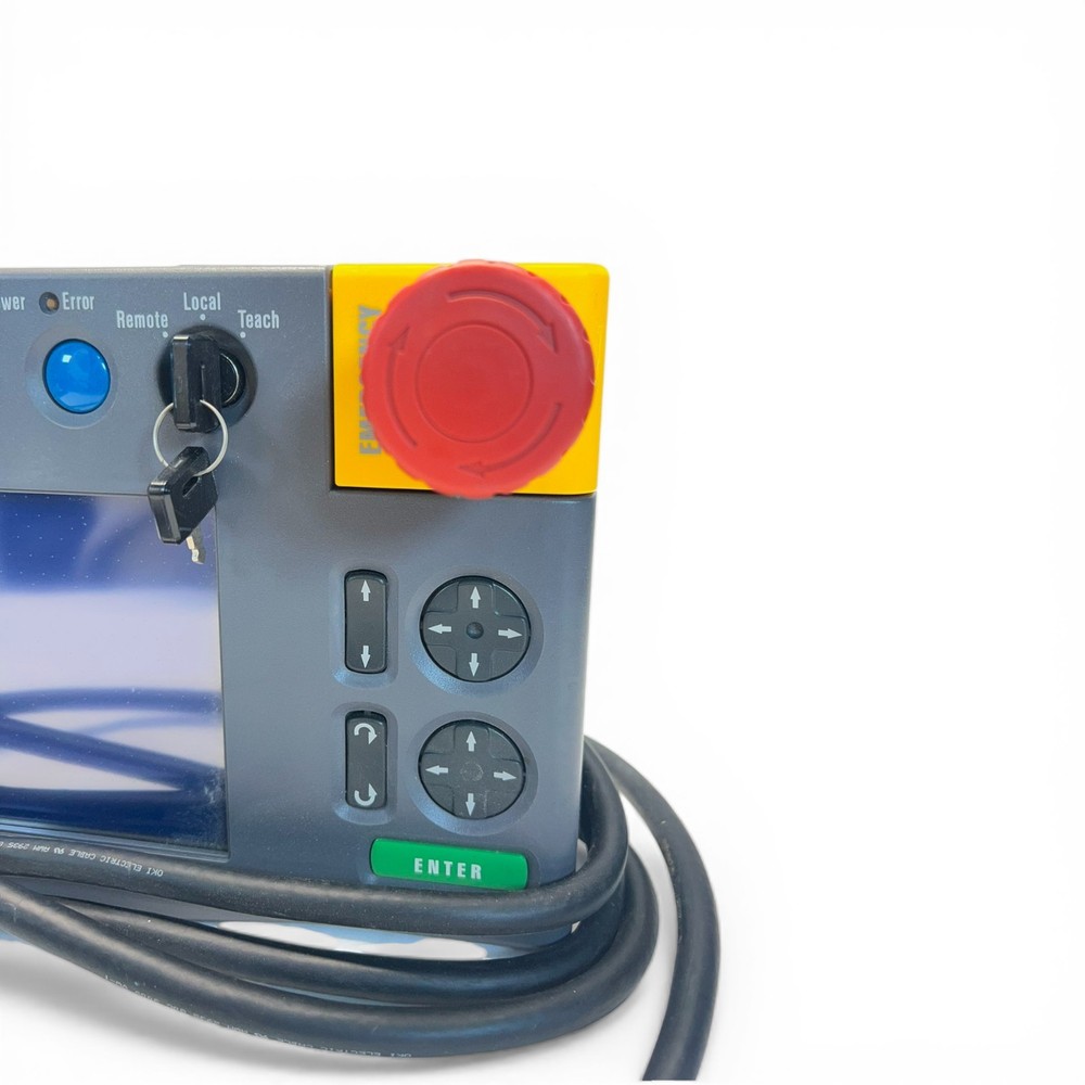 Nidec Sankyo OP3000 Robot Controller Teach Pendant HMI with E-Stop USED
