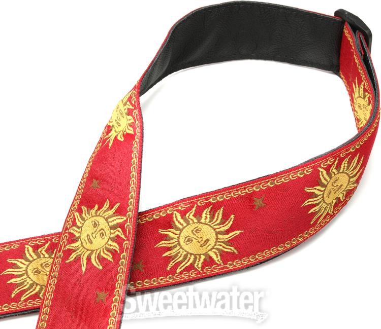 Levy's MPJG '60s Sun Polyester Guitar Strap - Red