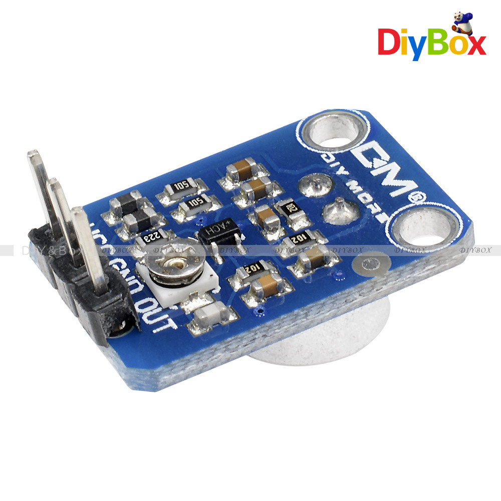 MAX4466 Electret Microphone Amplifier With Adjustable Gain For Arduino