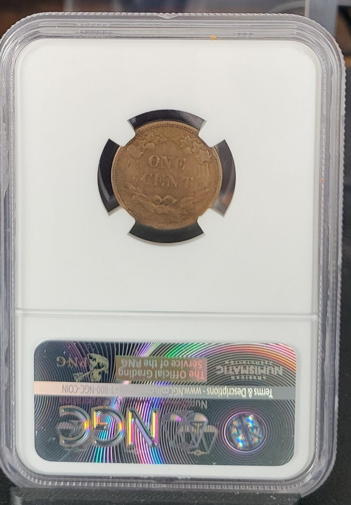 1858 Small Cents Flying Eagle NGC XF45 Small Letters