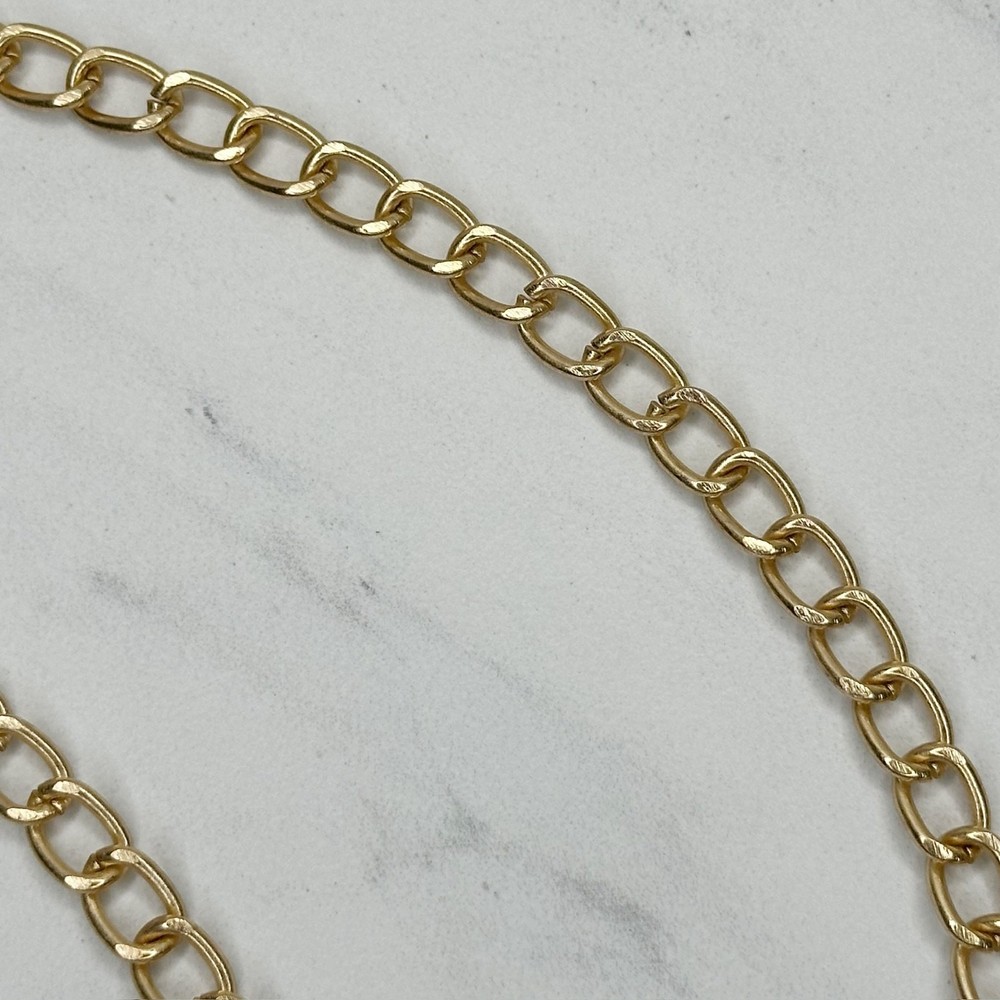 Gold Tone Chain Link Purse Handbag Bag Replacement Strap