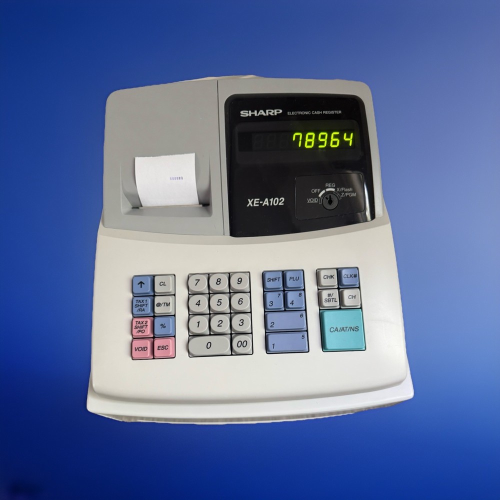 Sharp XEA102 Electronic Cash Register - Grey