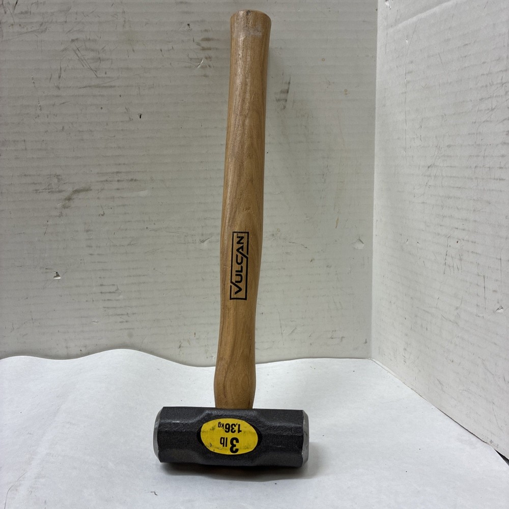 Vulcan  3-Pound Engineer Hammer, Hickory Handle, 16-Inch