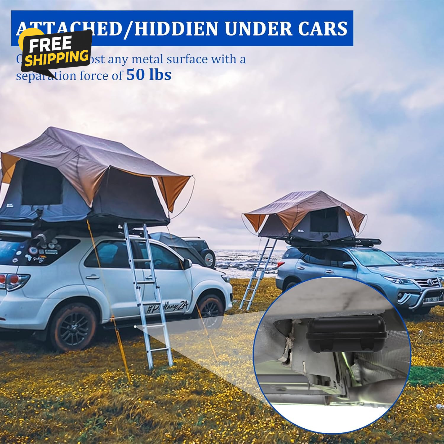 Magnetic Key Box, Magnetic Key Holder under Car, Hide a Key Magnetic Car