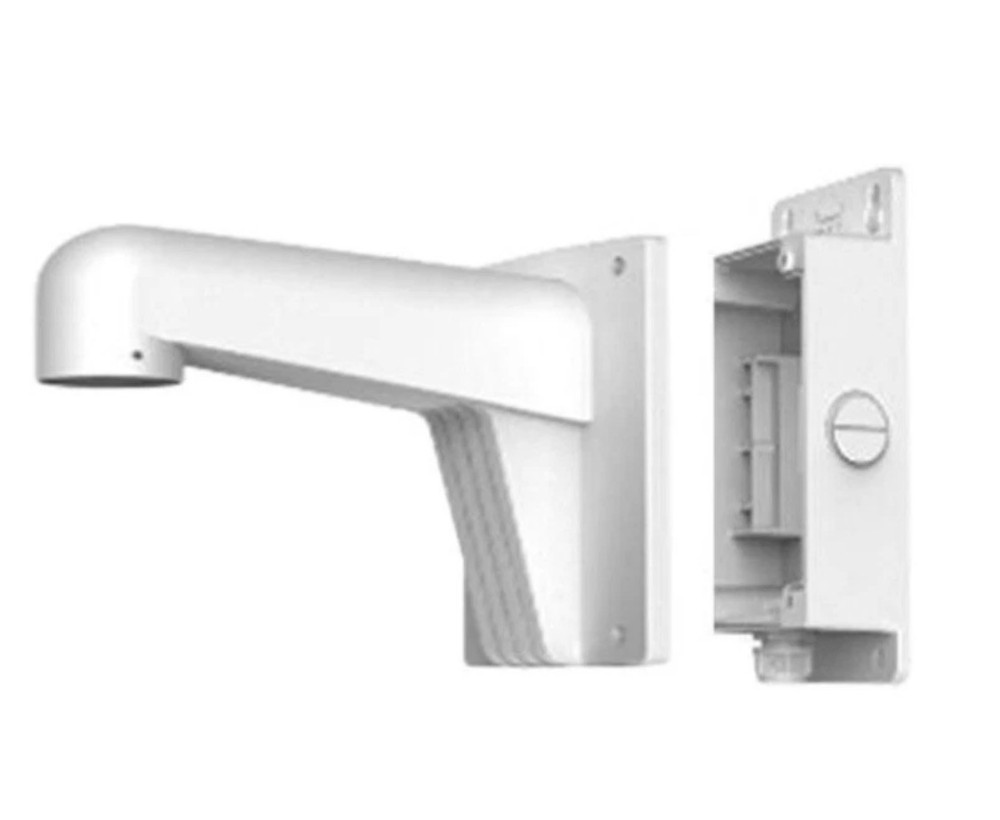 Hikvision WML White Long Camera Wall Mount Bracket w/ Junction Box NEW Open Box