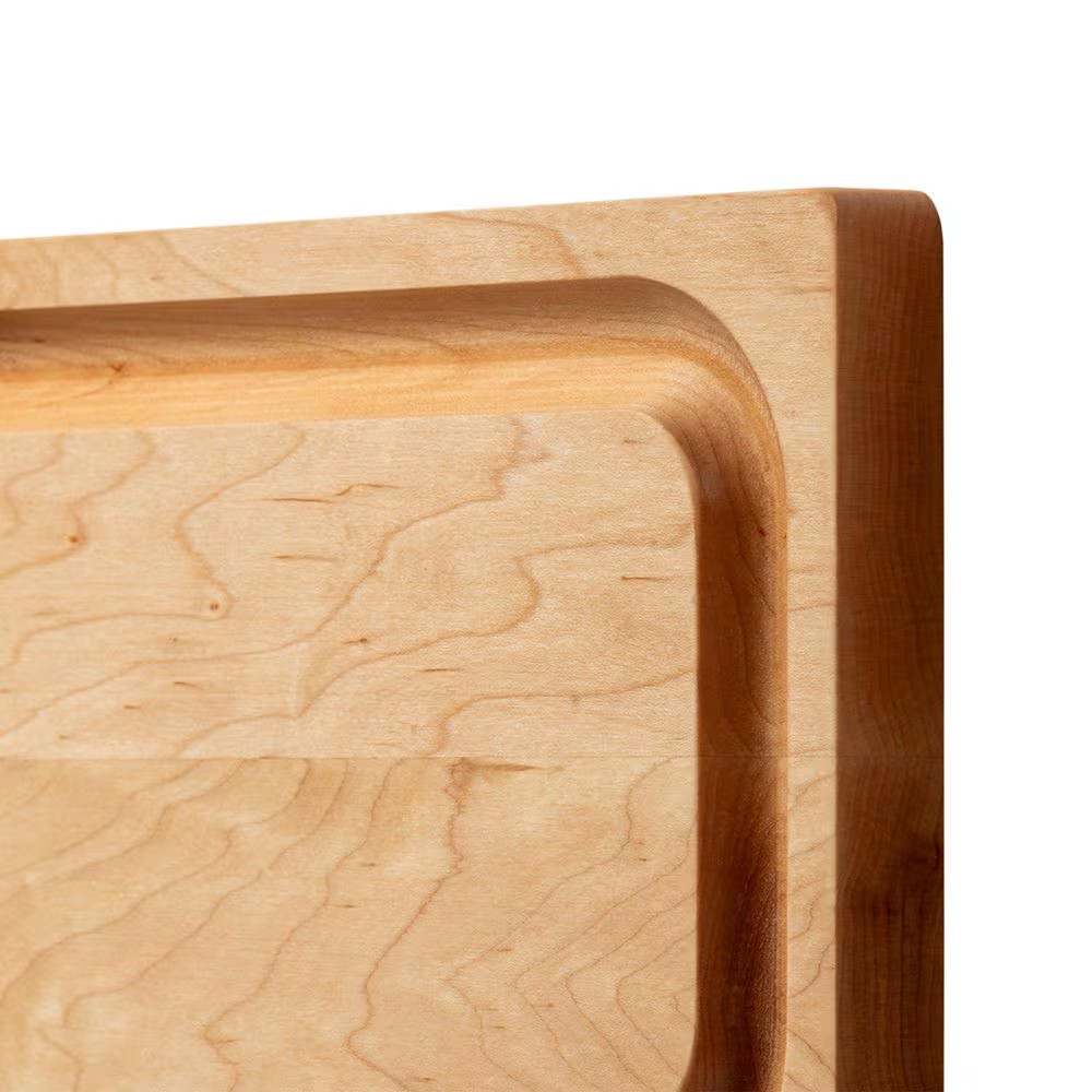 Block 8 In. X 12 In. Rectangular Maple Wood Edge Grain Reversible Cutting Board