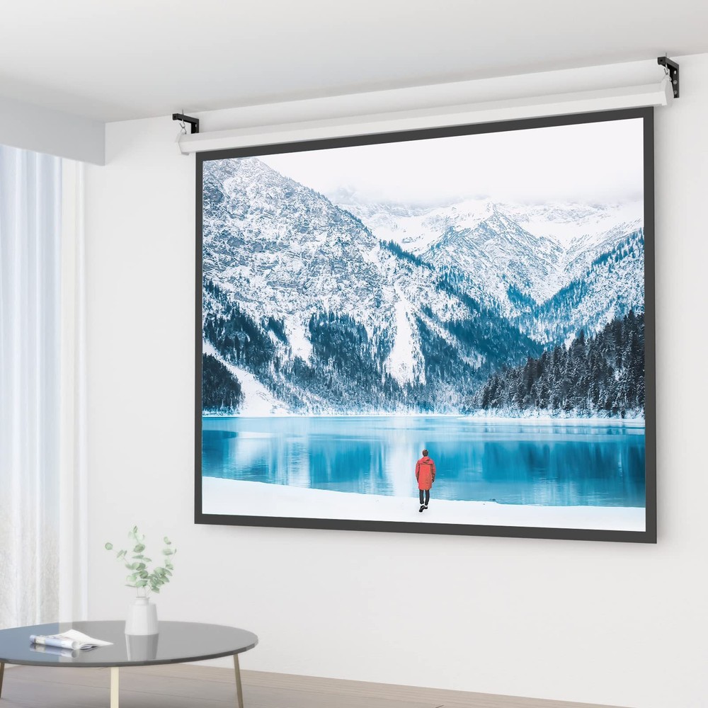 Projector Screen Ceiling Mount with Adjustable Extension Supports 66 lbs