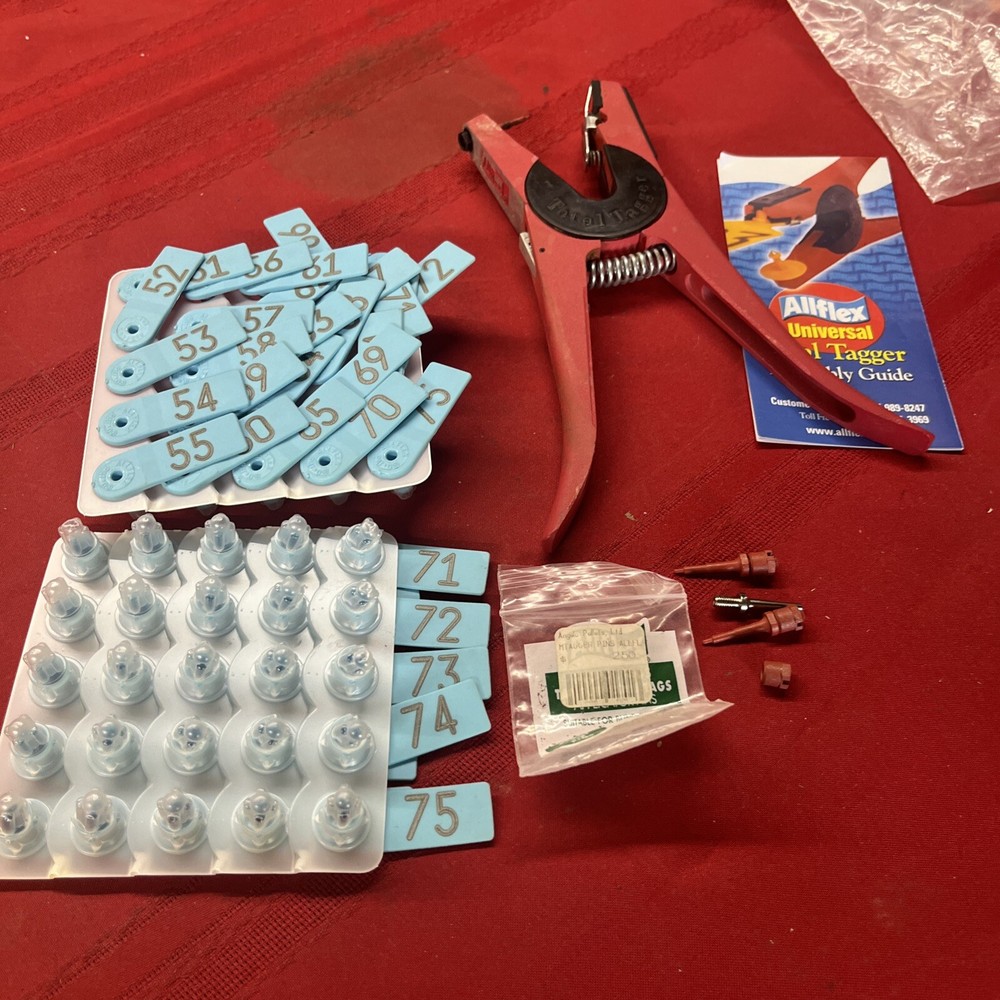 Allflex Total Tagger With Extra Points And Blue Tags