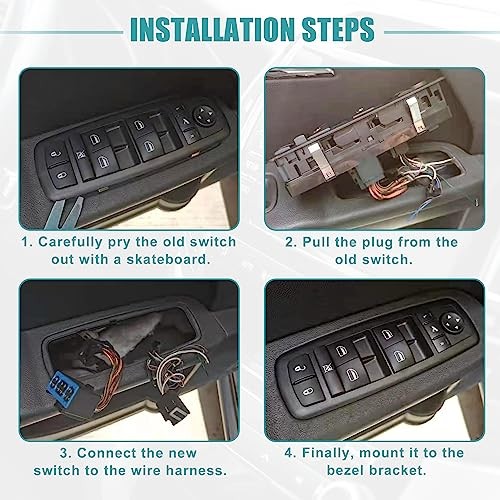 Front Left Driver Side Power Window Switch Fit for Mazda 2 M2 2007-2013