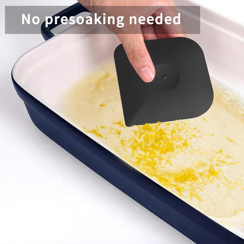 Plastic Pan Dish Pot Food Kitchen Scraper Tool Set, 3 pcs Nylon Plastic Cast