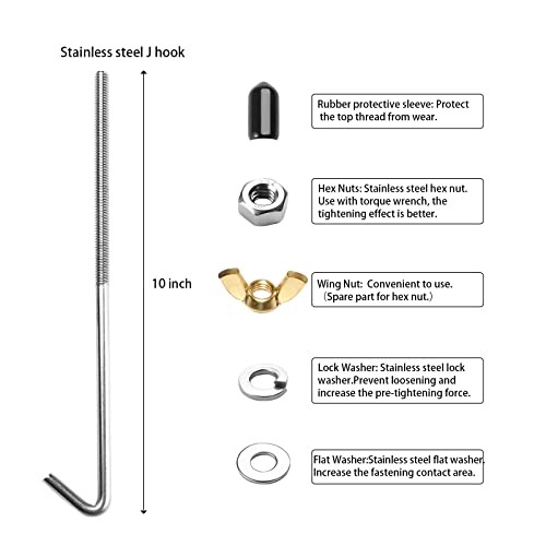 Adjustable Battery Hold Down,Universal Crossbar with 10 inch bolts