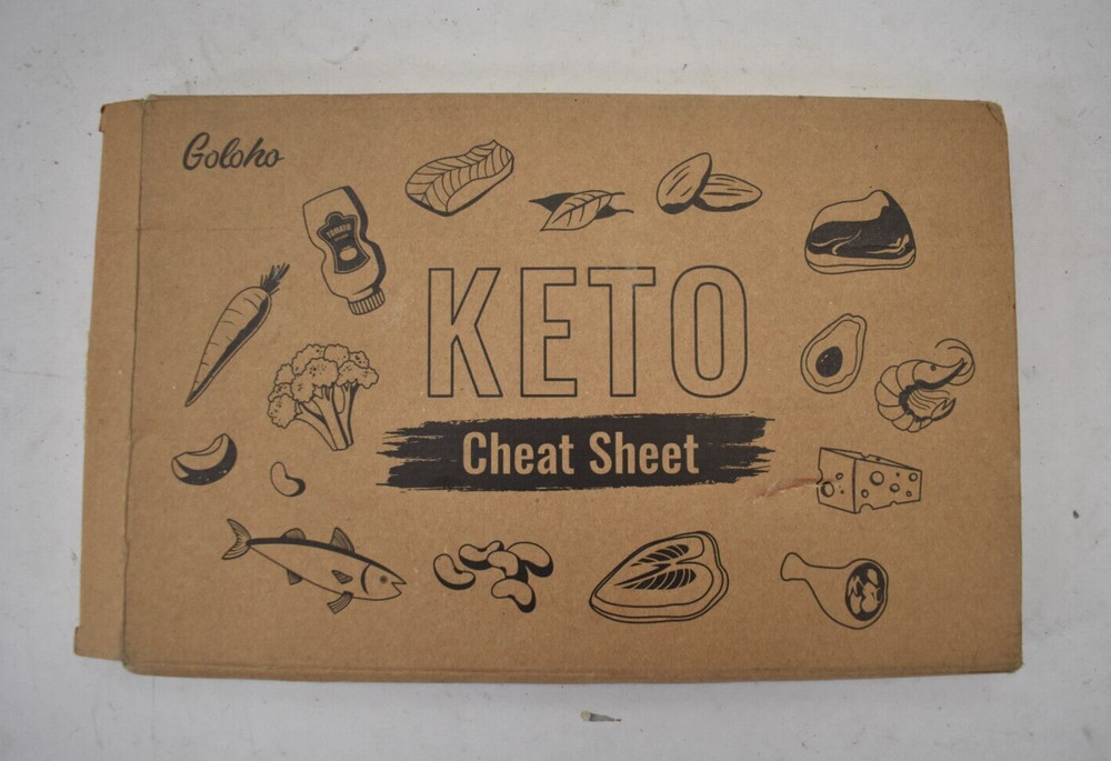Goloho Keto Diet Cheat Sheet Magnets Quick Quick Reference Guide Chart
