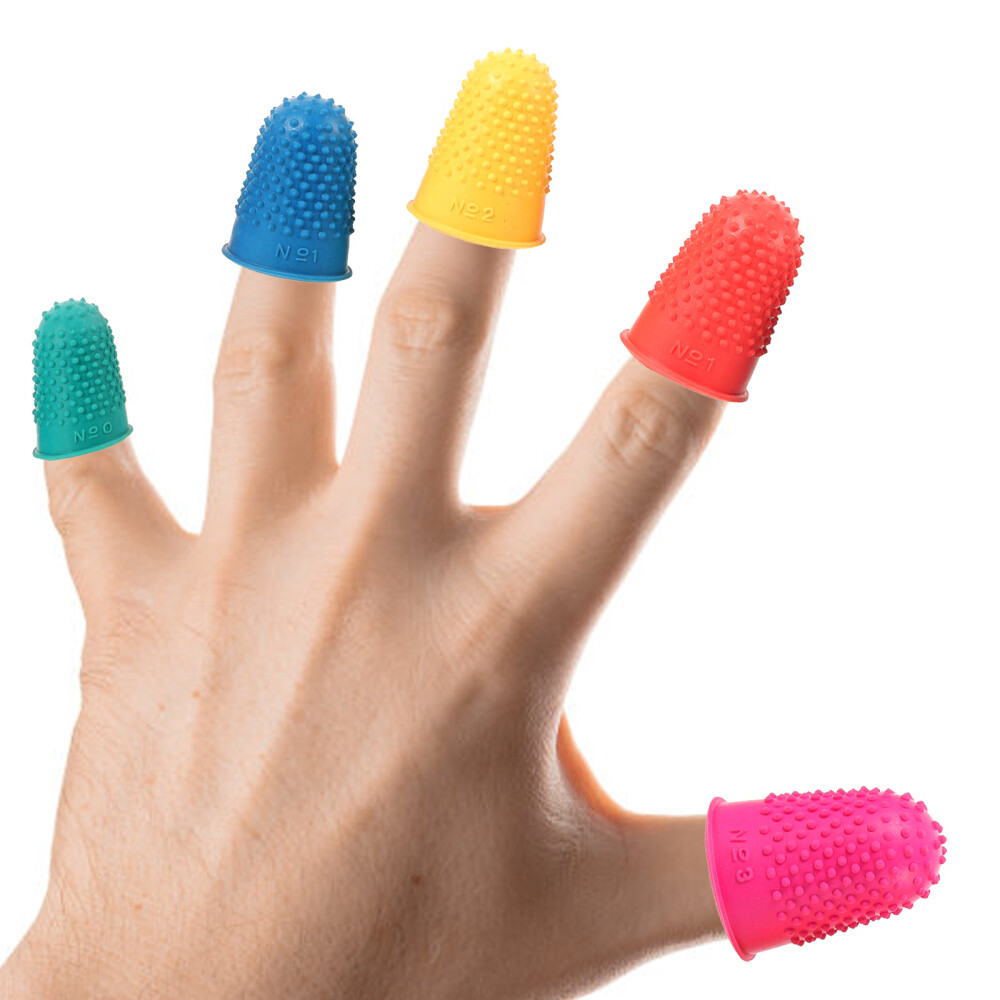 20 Pcs Multi Function Rubber Finger Protectors Non Slip Finger Cots for Home Use