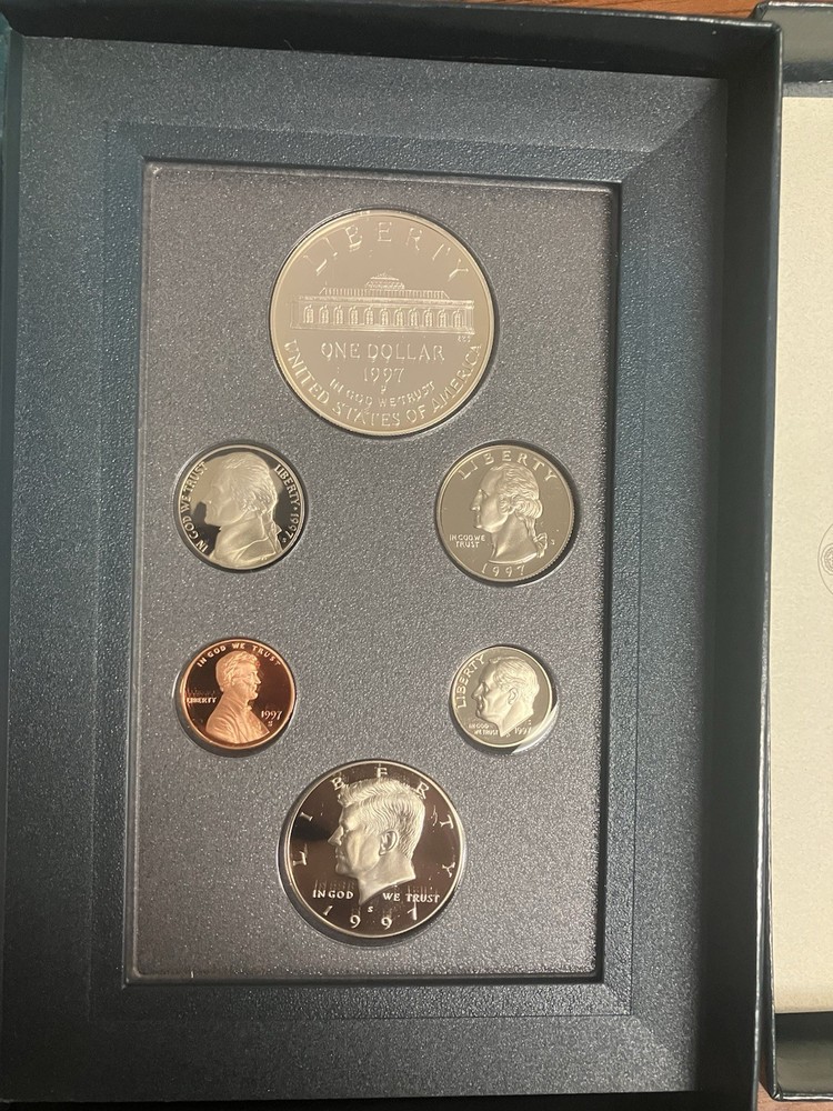 1997 PRESTIGE Proof Set. U.S. Mint Box/CoA 430043