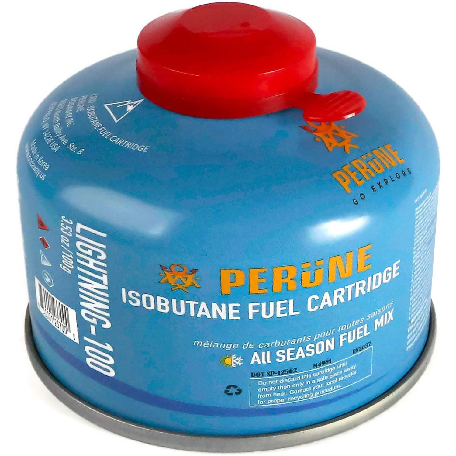 Perune Iso-Butane Gas Camping Isobutane Fuel Canister Four Season Mix