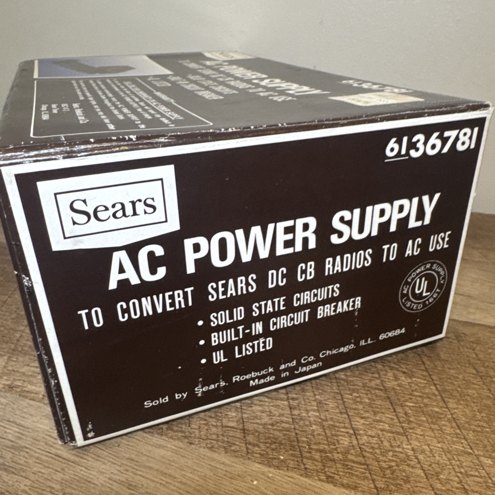 New Sears CB Radio Power Supply Converter 120v AC to 12V DC Home Use # 6136781