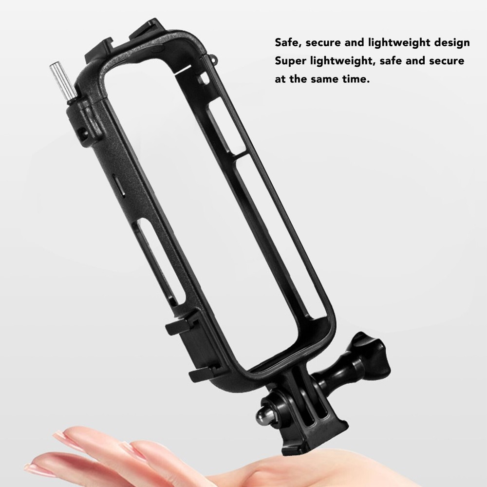 Action Camera Cage Plastic Anti Fall Camera Protective Frame with Cold Shoe