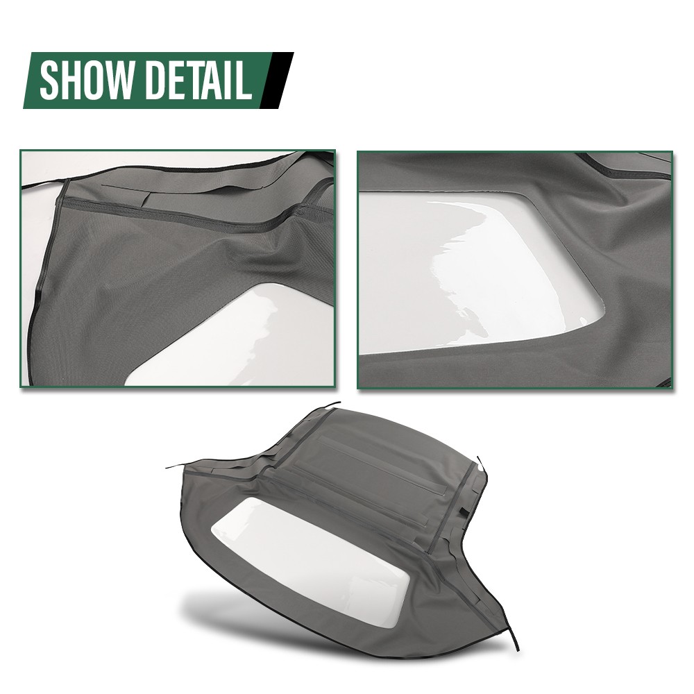 Convertible Soft Top & Plastic Window Fit For 1996-2002 BMW Z3 & M Roadster E36