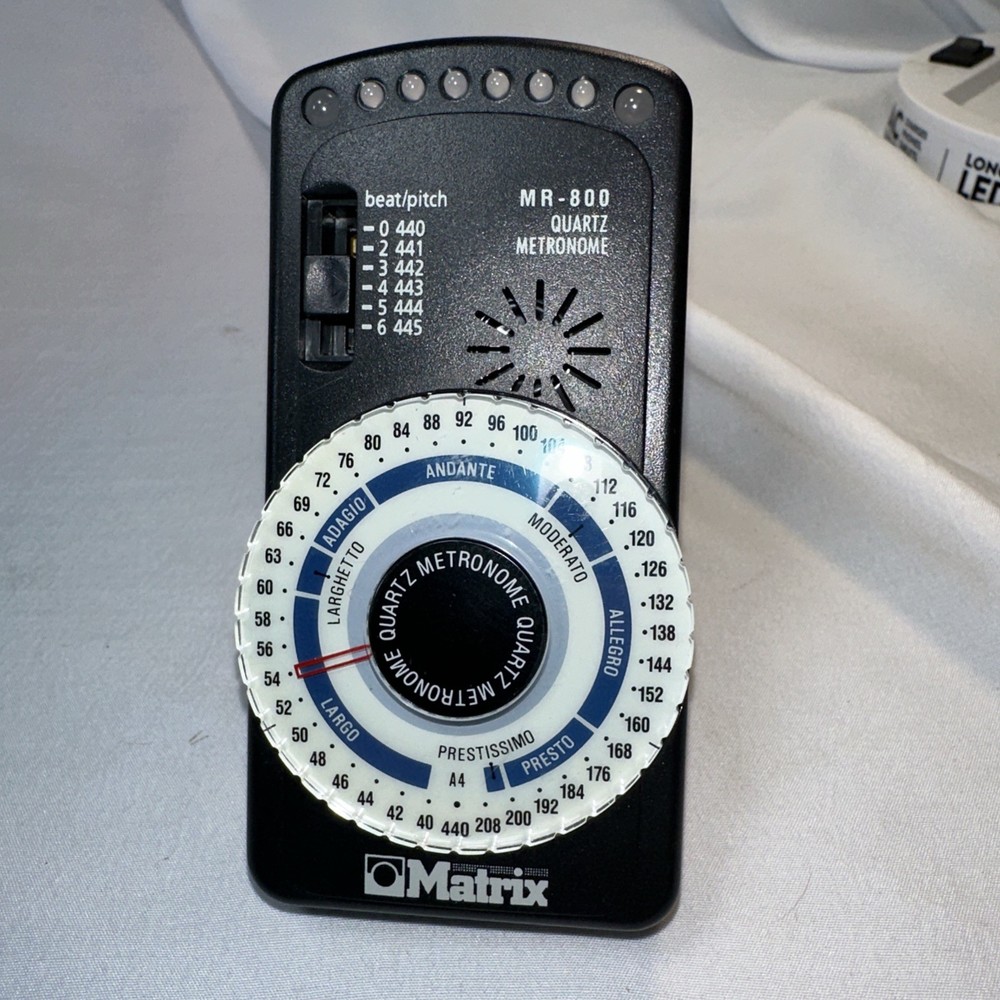 Matrix MR-800 Quartz Metronome w/ LED Pendulum Simulation & Down Beat Accent
