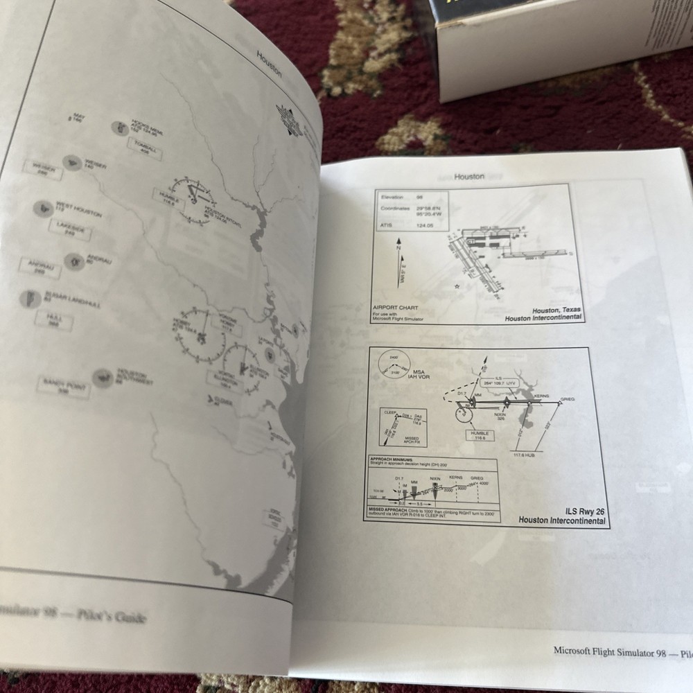 Microsoft Flight Simulator 98 PC CD-ROM + Pilots Handbook + Strategy Guide