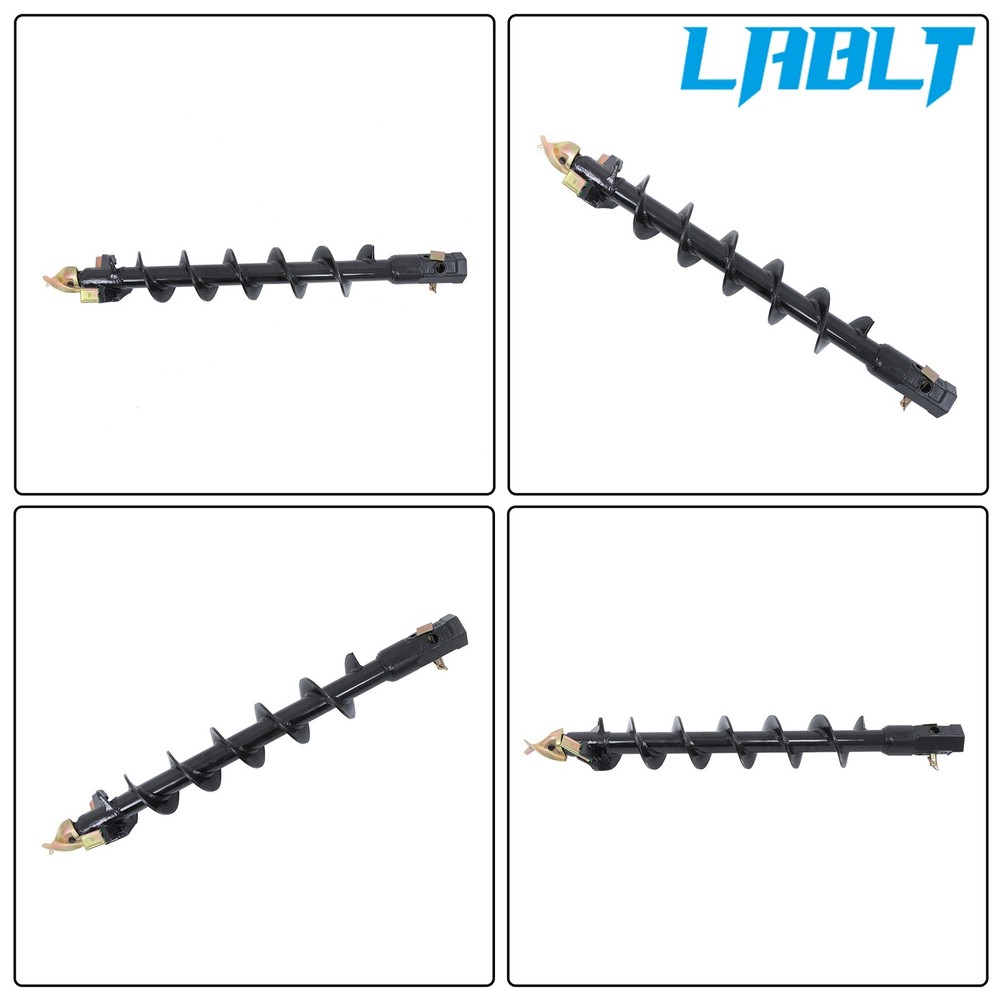 LABLT Auger Bit 6" Diameter 48" Length Skid Steer Post Hole Digger 2" Hex Drive
