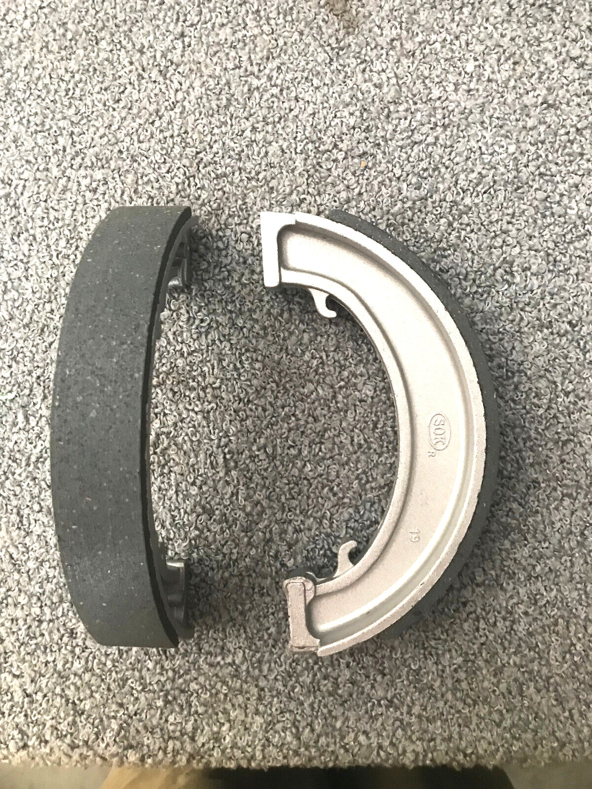 Triumph Replacement 7" Rear Brake Shoe Set for Part # 37-1406-37-1407  500T 650T