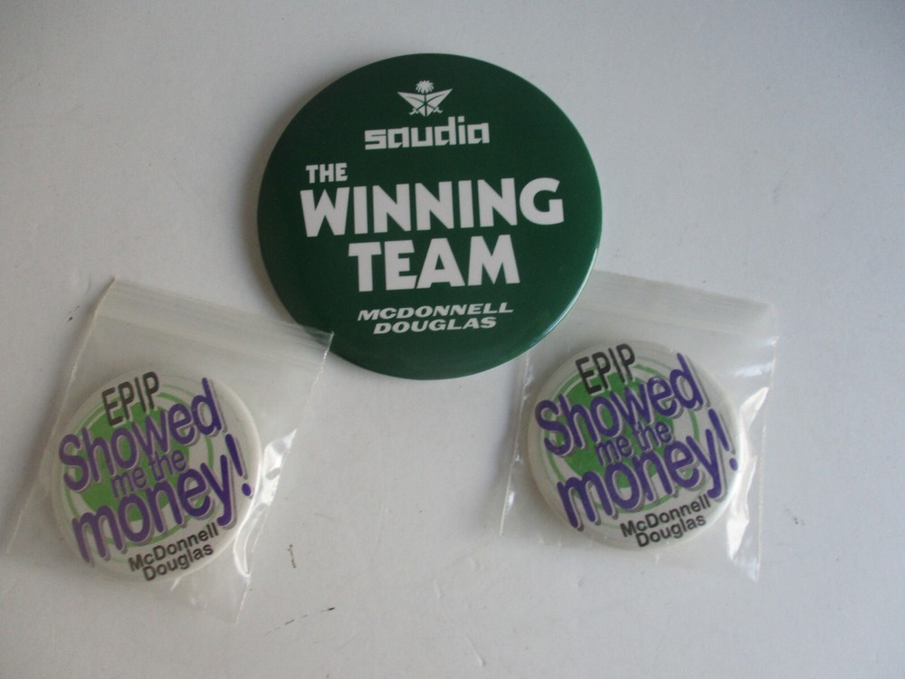 McDonnell Douglas Button/Pins (3)