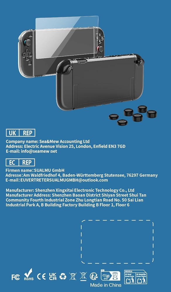 Switch 2 Case for Nintendo Switch 2 Dockable Case Cover 4K HD Screen Protector