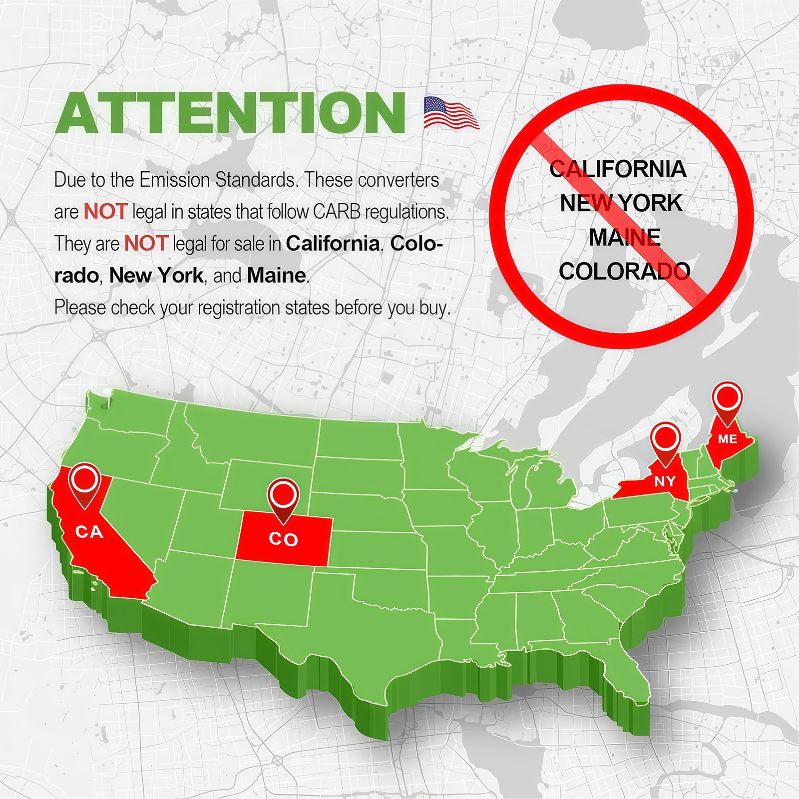 2x Catalytic Converter for Ford F-150 2015 2016 2017 2018-2020 5.0L Left & Right