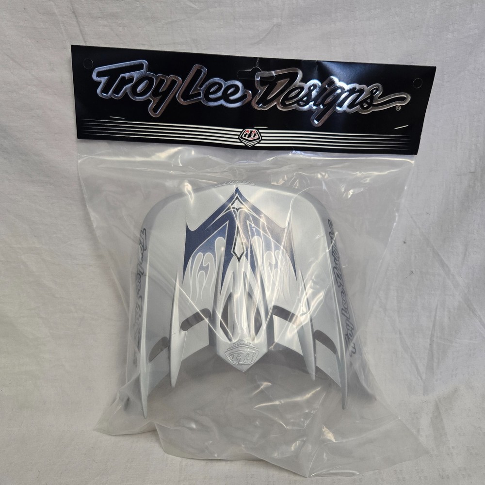 Troy Lee Designs SE Orbit Helmet Replacement Visor Flame Silver