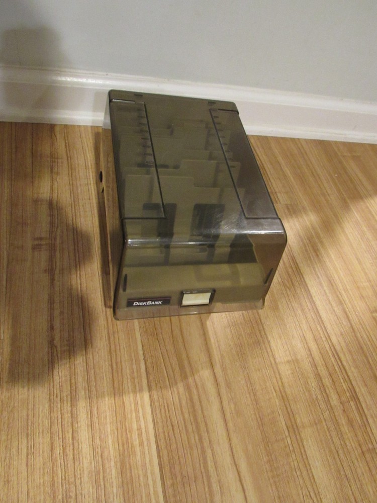 DISKBANK Floppy Disk Storage Box Case Holder