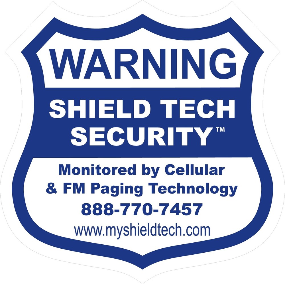 6 FRONT ADHESIVE WINDOW DECALS -WARNING STICKER ALARM SECURITY SYSTEM PK A