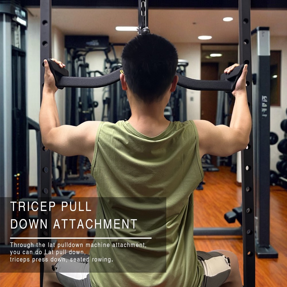 Lat Pulldown Bar T Bar Row Tricep Attachment for Home Gym Exercise Machine