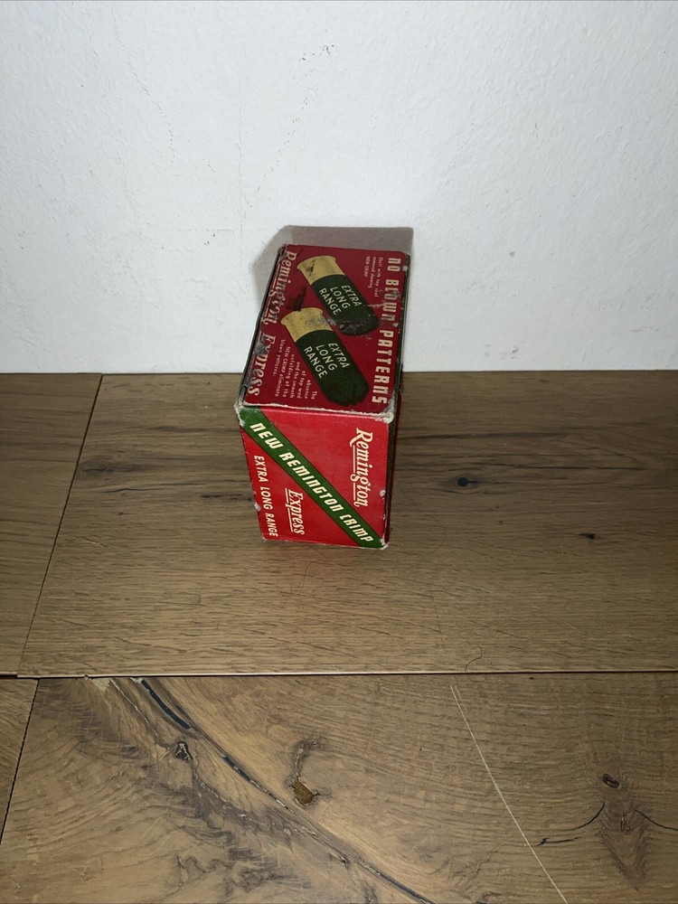 Vintage Remington Express Extra Long Range 16 GA. Shot Shells, Empty Ammo Box