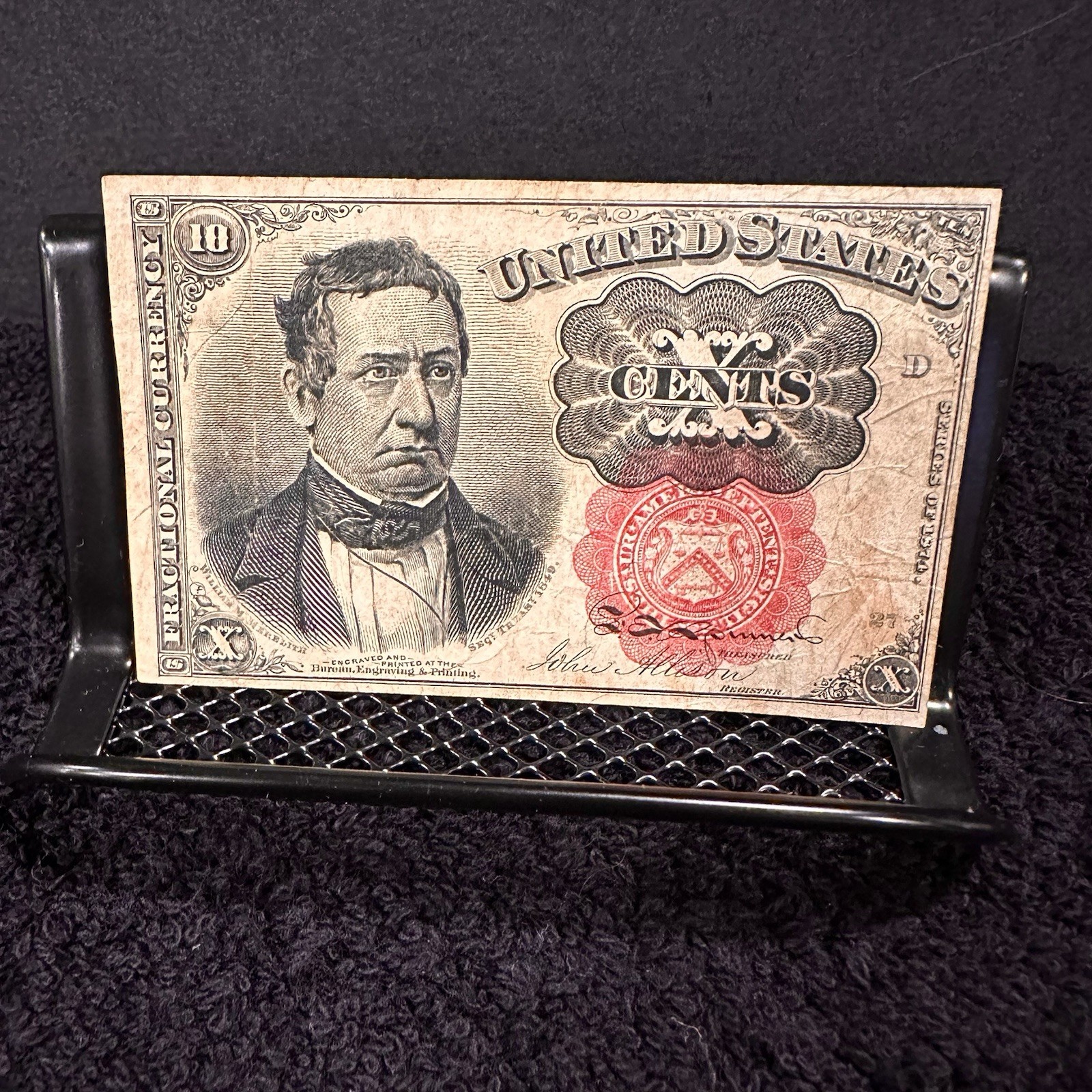 FIVE (5) Piece Confederate Currency Lot- $10 $5 $20 Notes & 10C Fractional Note