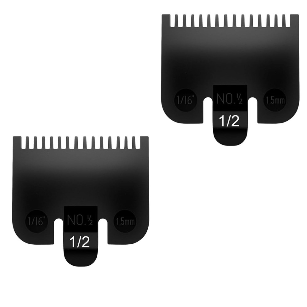 Compatible with Wahl 1/2 Clipper Guard,2 Pack Guards Replacement Fits 2Black