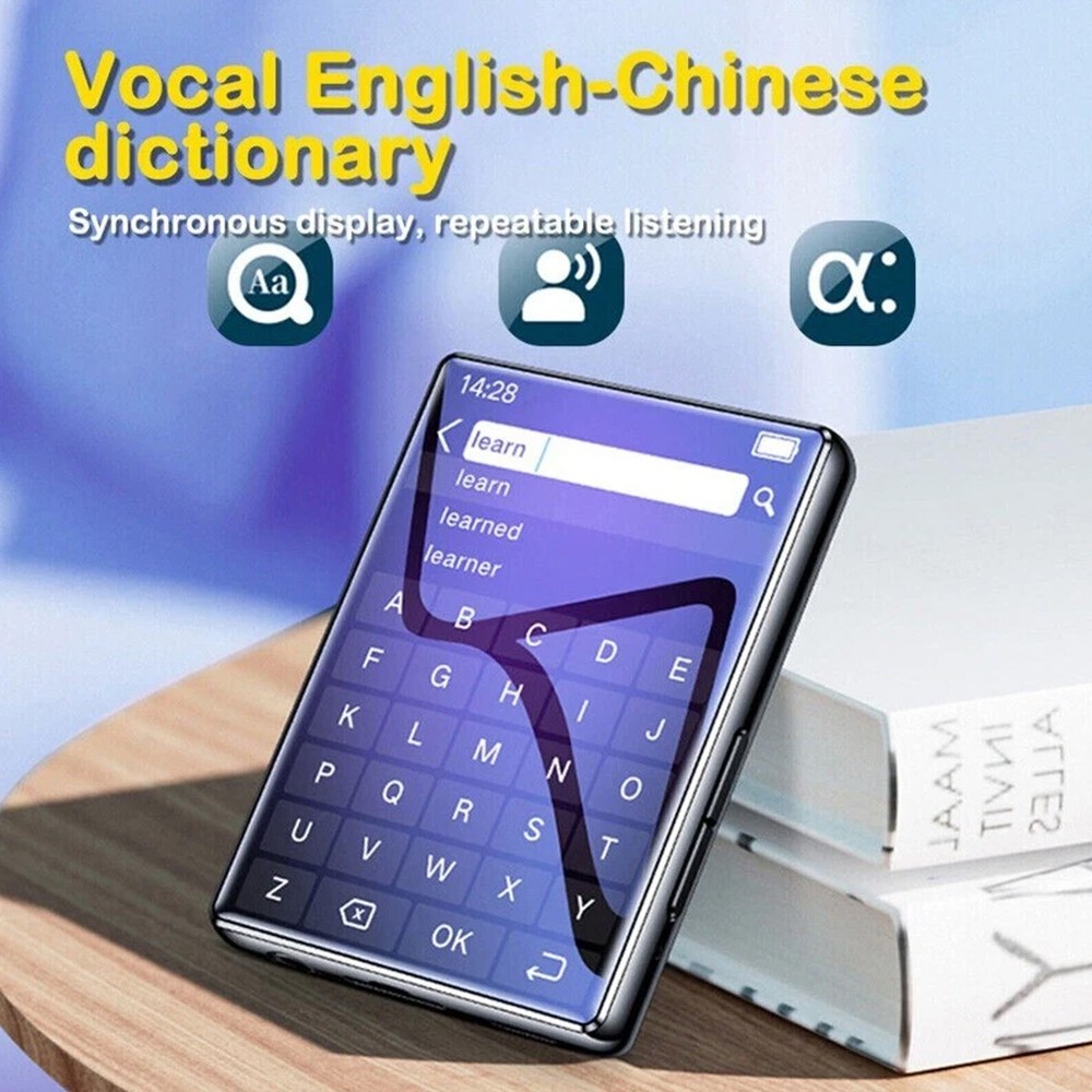 MP4 Player 2.4 inch Ultra HD Touch Screen Video Player Support Multi-Language