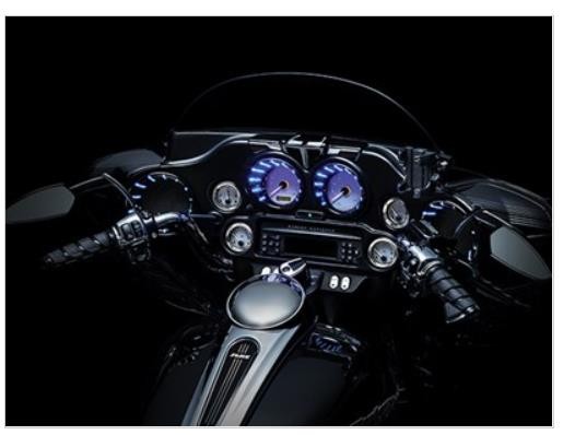 Kuryakyn LED Speaker Bezels - Chrome - 7287