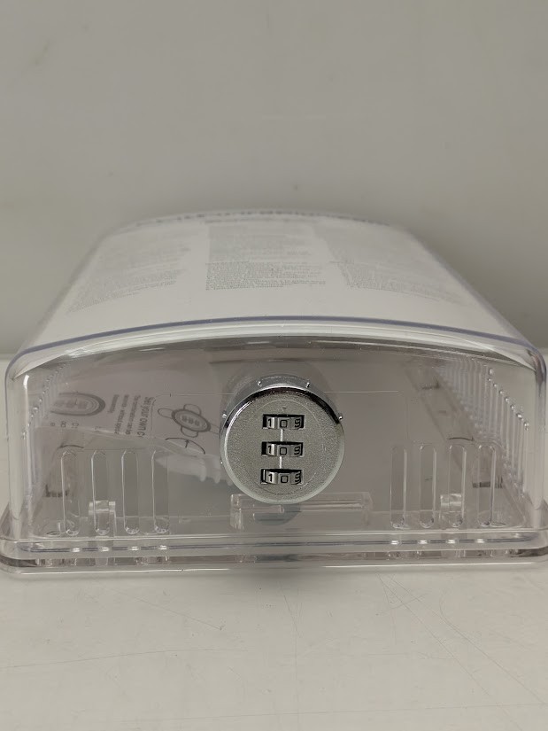 StatGuardPlus Universal Thermostat Guard Cover Clear with Changeable Code Lock