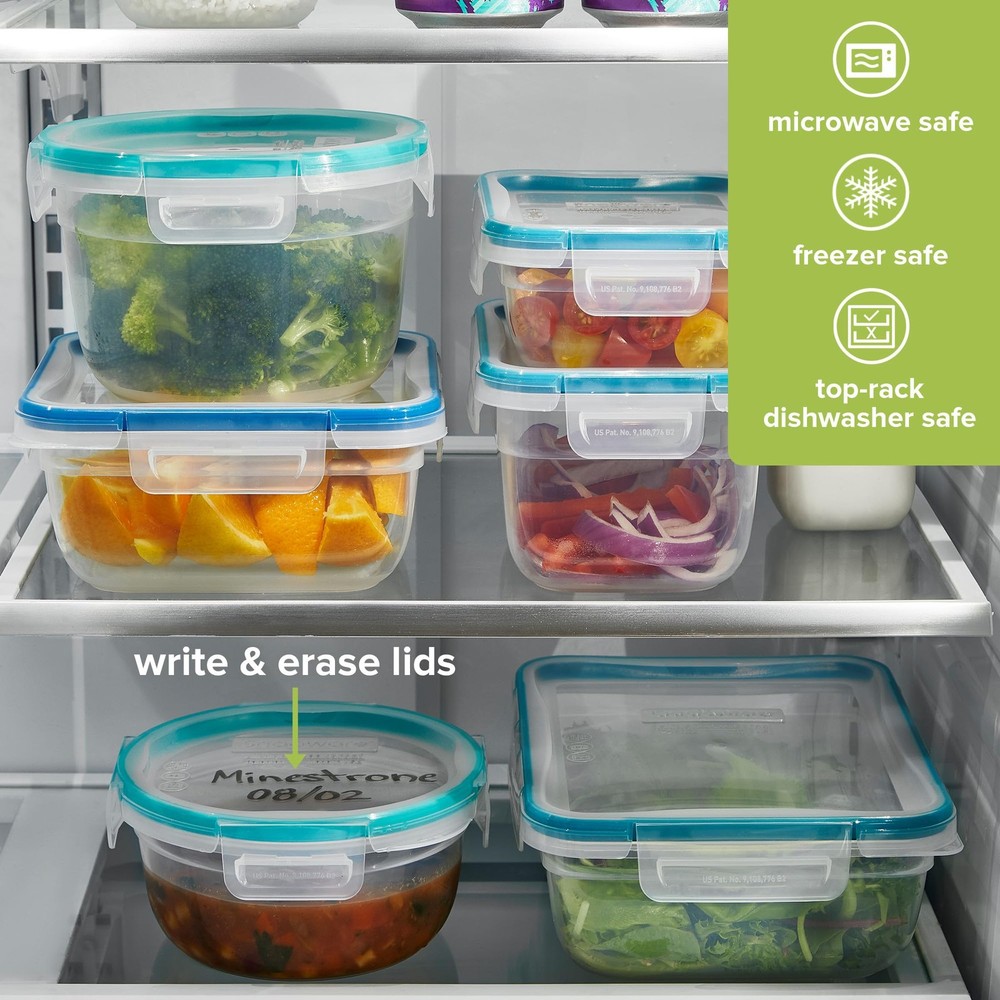 Snapware Plastic Total Solution 2-Pack (4-Cup) Food Storage 2 Pack, Clear
