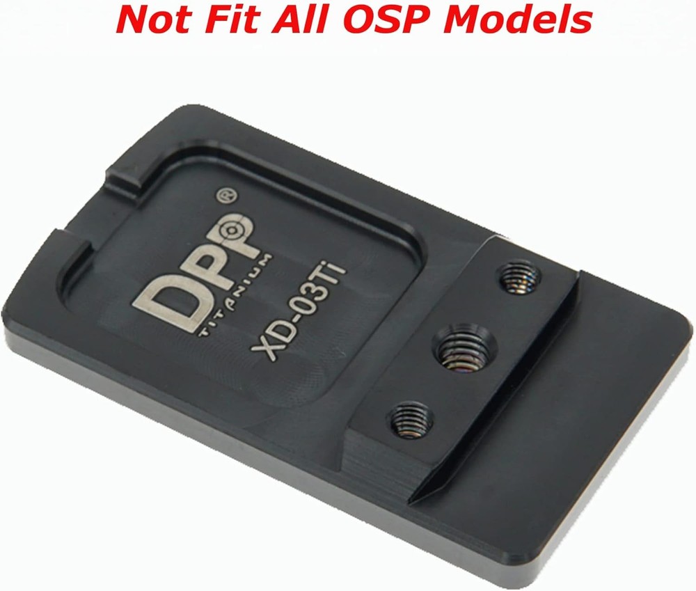 DPP Titanium Dovetail Mount Compatible with Springfield XD Holosun black