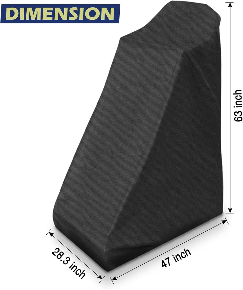 Inversion Table Protective Cover with Zipper, Waterproof& Dustproof Black